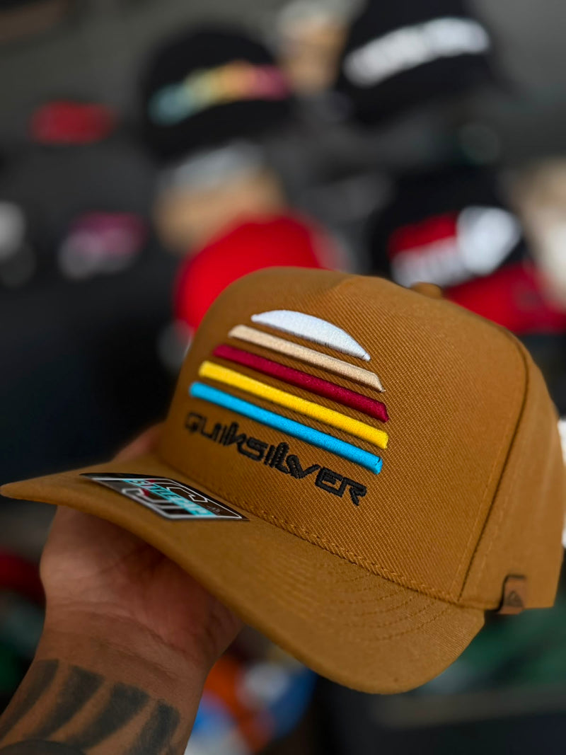 Boné Quiksilver Caramelo Listrado